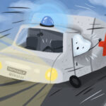ambulance with a tooth for dental emergencies